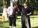 Maria and Sir Toby practise aerobics