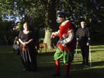 Feste tries a Shakespearian joke on an unimpressed Olivia and Malvolio