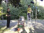 Aussie and Robbie - Shakespearean electricians