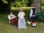 SPOILER ALERT - Mrs MacDuff and her pretty chickens - it does not end well...!