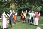 Most of the cast doing the "YMCA" - rather badly