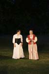 Beatrice and Margaret on the edge of a dark void