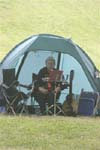 Muso Pat in the spaciously appointed orchestra pit