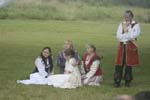 Benedick wonders how the girls will get the grass stains out of their dresses