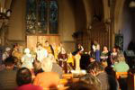 The Chorus tells the audince that by the end half of the people on stage will be dead