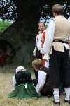 Servants cowering from Petruchio