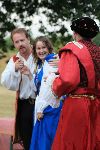 Petruchio and Kate are impressed with Vincentio's outfit