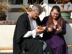Bianca helps Lucentio with remedial Italian