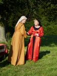 Amelia lends her copy of "Fifty shades of grey" to a delighted Paulina