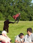 Antigonus stumbles in order to let the bear catch up
