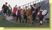 The arrival of the army