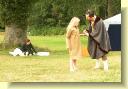 Cloten offers Imogen's attendant a bribe - I'm sure there's a law against it.