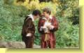 Lorenzo (right) joyfully shows Jessica's letter to Gratiano