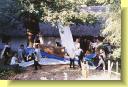 The mainsail falls