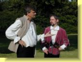 Speed (left) expects payment from Proteus for delivering his letter