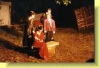 Vincentio (right) meets Kate and Petruchio on their way to Padua